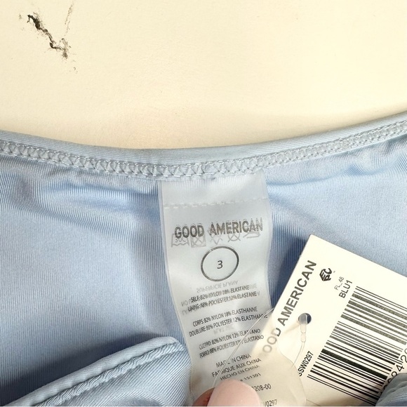 NWT GOOD AMERICAN Powder Blue Perfect Fit Swim Bottom - Picture 5 of 5